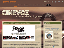 Tablet Screenshot of cinevox.it